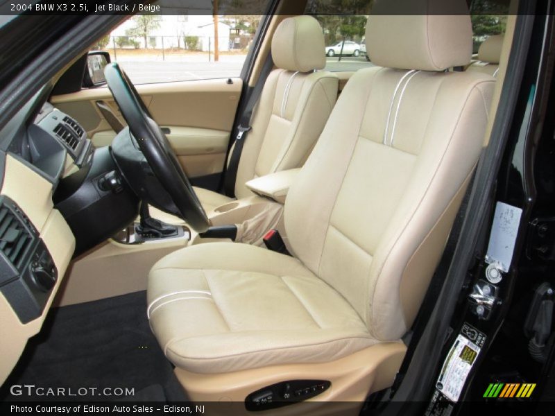 Jet Black / Beige 2004 BMW X3 2.5i