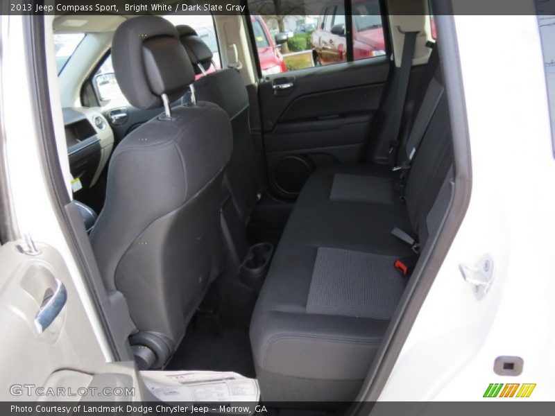 Bright White / Dark Slate Gray 2013 Jeep Compass Sport