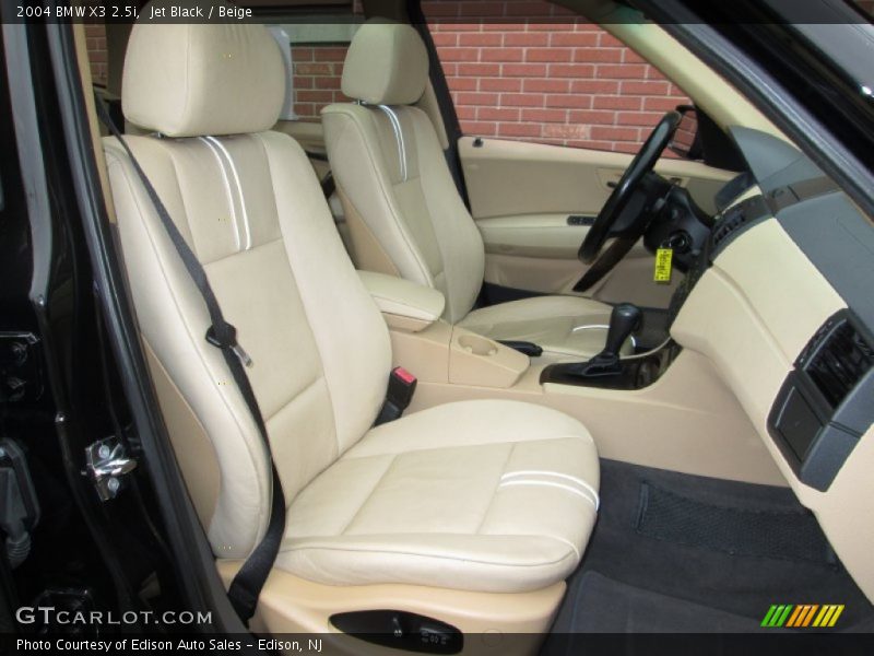 Jet Black / Beige 2004 BMW X3 2.5i