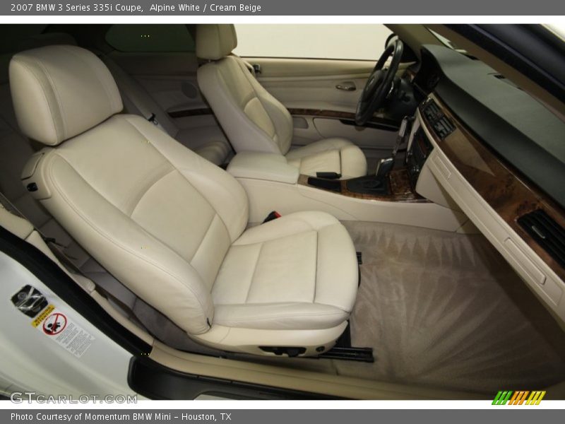 Alpine White / Cream Beige 2007 BMW 3 Series 335i Coupe
