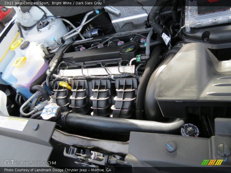Bright White / Dark Slate Gray 2013 Jeep Compass Sport