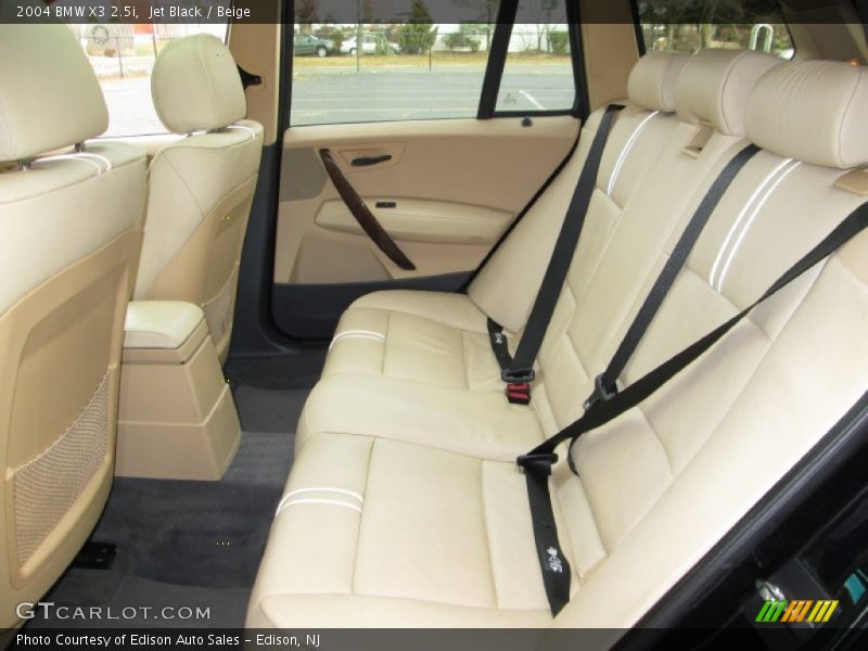 Jet Black / Beige 2004 BMW X3 2.5i