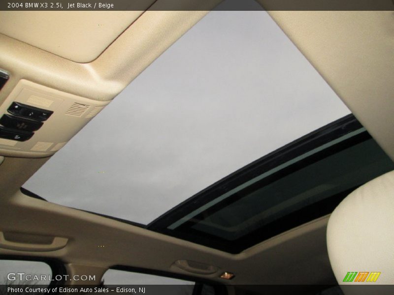 Jet Black / Beige 2004 BMW X3 2.5i