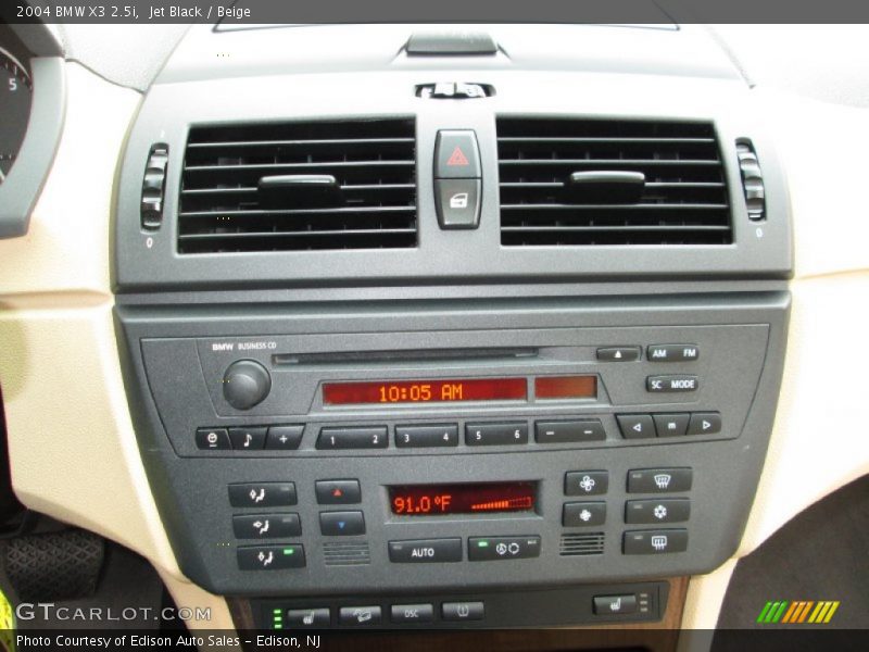 Jet Black / Beige 2004 BMW X3 2.5i