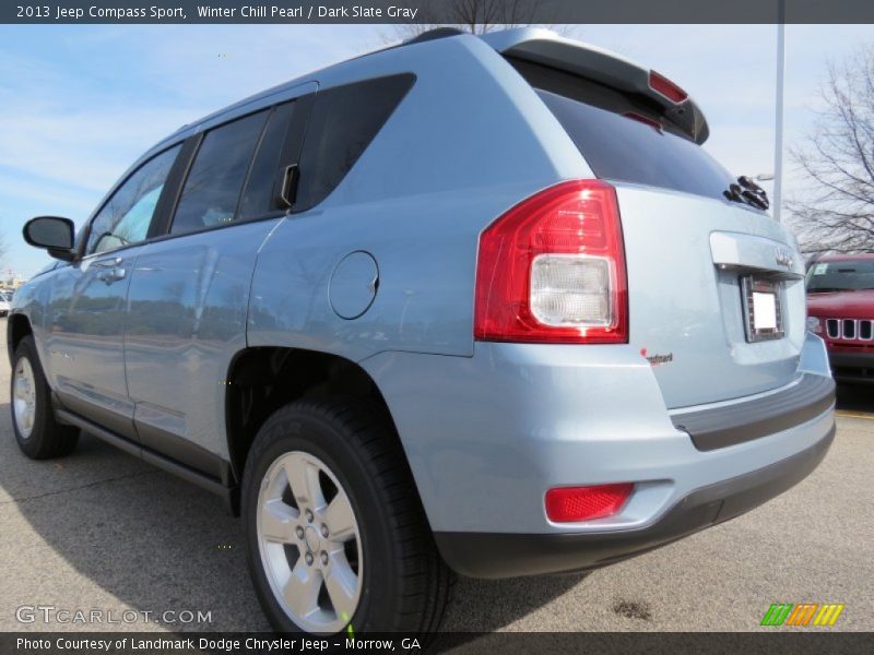 Winter Chill Pearl / Dark Slate Gray 2013 Jeep Compass Sport