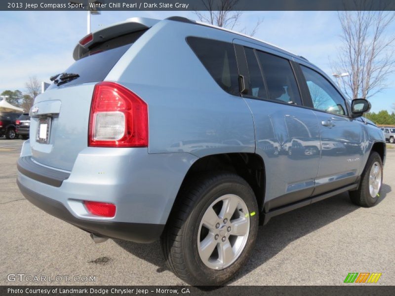 Winter Chill Pearl / Dark Slate Gray 2013 Jeep Compass Sport