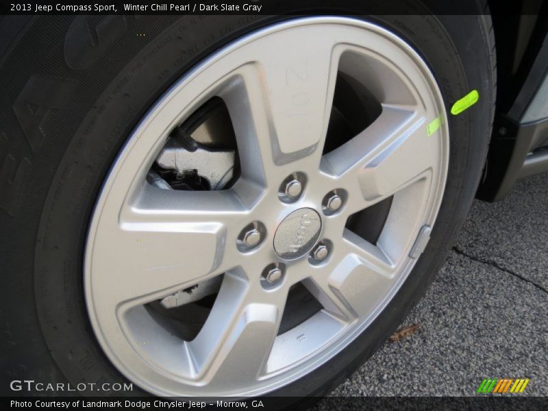 Winter Chill Pearl / Dark Slate Gray 2013 Jeep Compass Sport