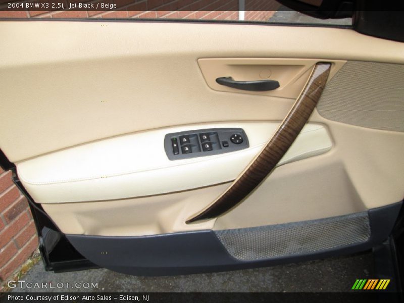 Jet Black / Beige 2004 BMW X3 2.5i