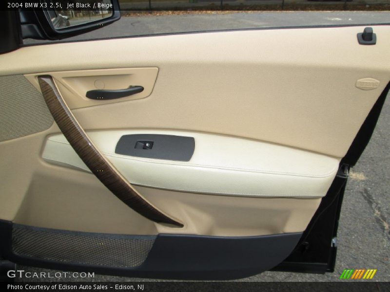 Jet Black / Beige 2004 BMW X3 2.5i