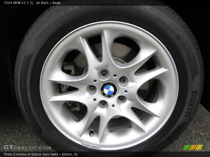 Jet Black / Beige 2004 BMW X3 2.5i