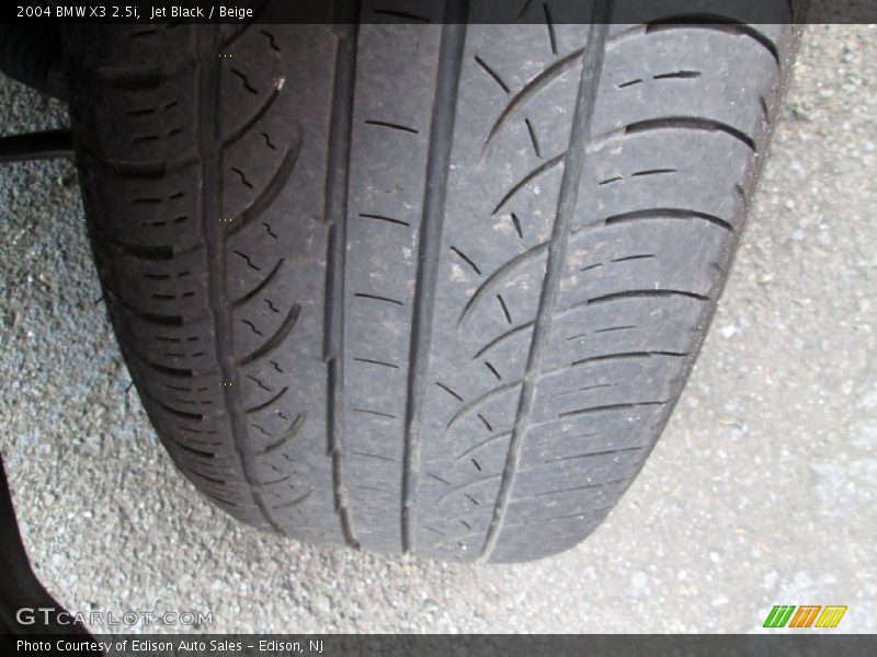 Jet Black / Beige 2004 BMW X3 2.5i