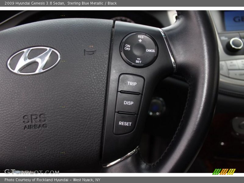 Sterling Blue Metallic / Black 2009 Hyundai Genesis 3.8 Sedan