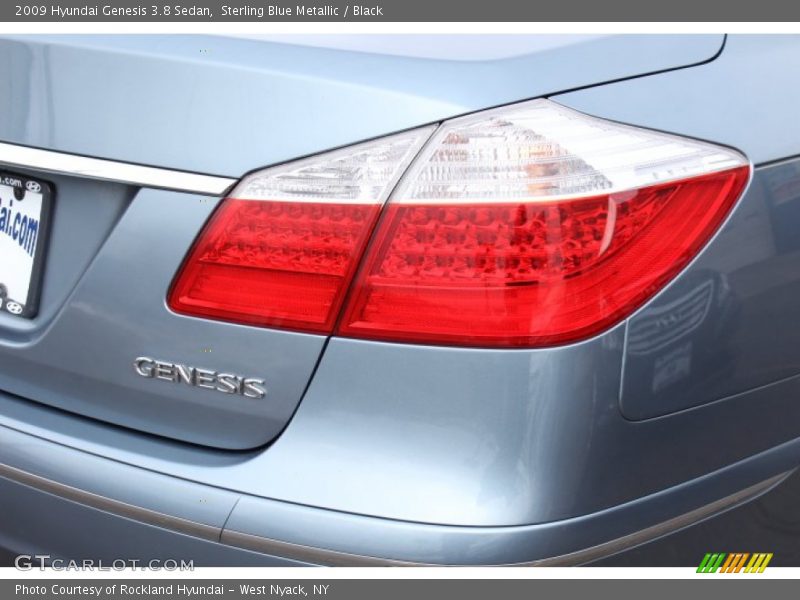 Sterling Blue Metallic / Black 2009 Hyundai Genesis 3.8 Sedan