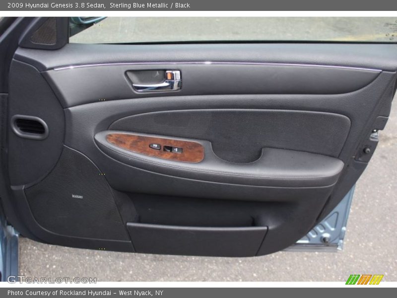 Sterling Blue Metallic / Black 2009 Hyundai Genesis 3.8 Sedan