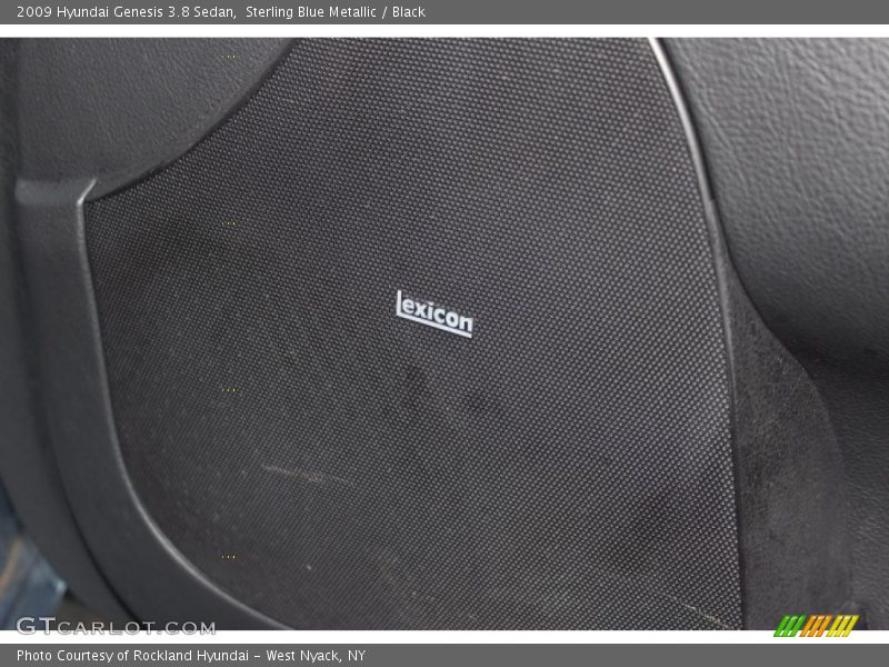 Sterling Blue Metallic / Black 2009 Hyundai Genesis 3.8 Sedan