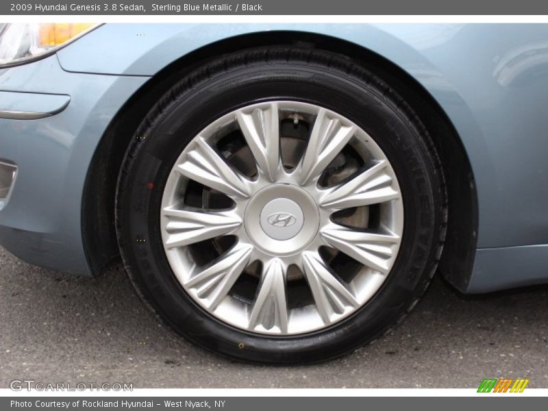 Sterling Blue Metallic / Black 2009 Hyundai Genesis 3.8 Sedan