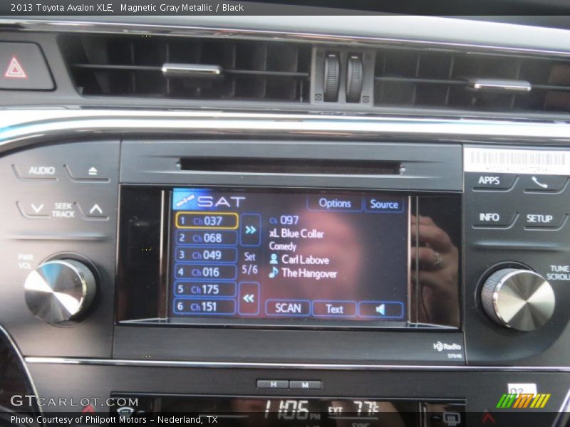 Audio System of 2013 Avalon XLE