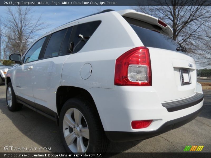 Bright White / Dark Slate Gray/Light Pebble 2013 Jeep Compass Latitude