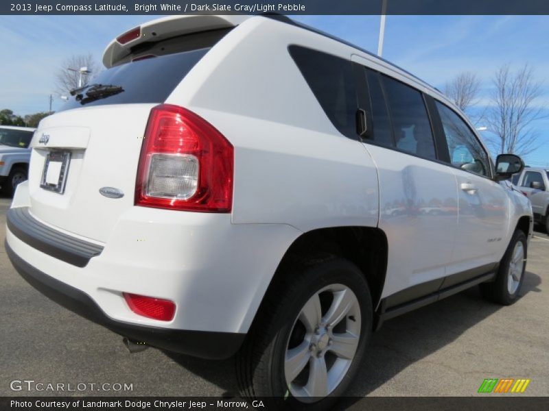 Bright White / Dark Slate Gray/Light Pebble 2013 Jeep Compass Latitude