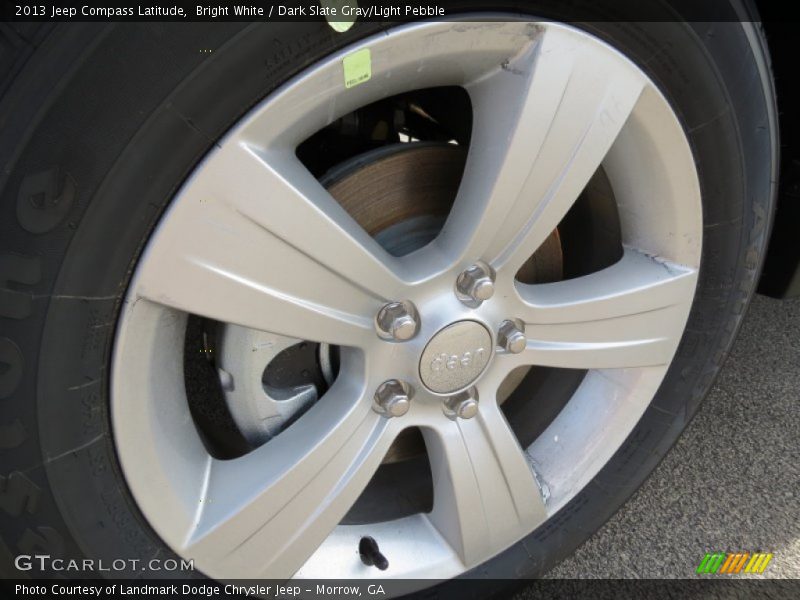 Bright White / Dark Slate Gray/Light Pebble 2013 Jeep Compass Latitude