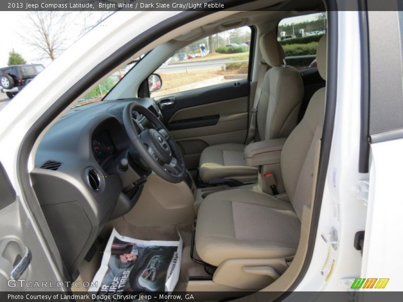Bright White / Dark Slate Gray/Light Pebble 2013 Jeep Compass Latitude
