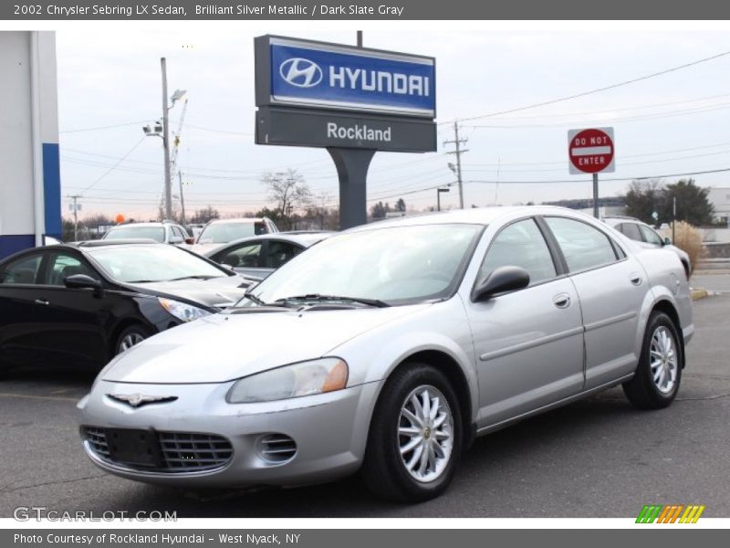 Brilliant Silver Metallic / Dark Slate Gray 2002 Chrysler Sebring LX Sedan