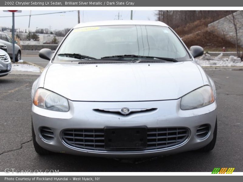 Brilliant Silver Metallic / Dark Slate Gray 2002 Chrysler Sebring LX Sedan