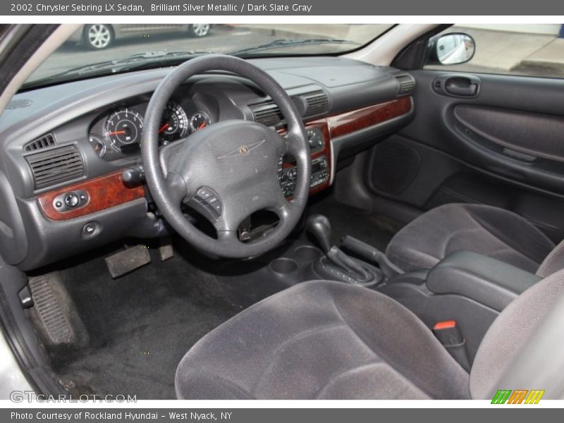 Brilliant Silver Metallic / Dark Slate Gray 2002 Chrysler Sebring LX Sedan