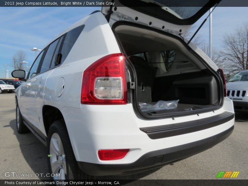 Bright White / Dark Slate Gray 2013 Jeep Compass Latitude