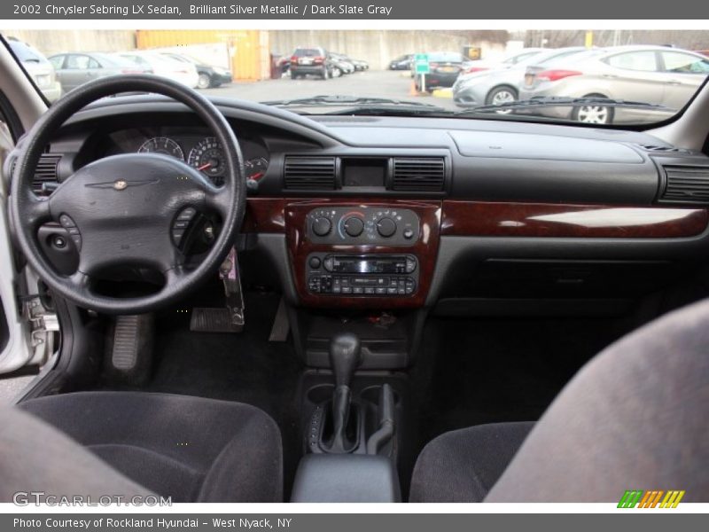 Brilliant Silver Metallic / Dark Slate Gray 2002 Chrysler Sebring LX Sedan