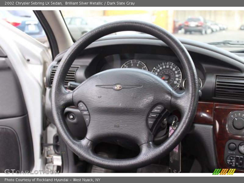 Brilliant Silver Metallic / Dark Slate Gray 2002 Chrysler Sebring LX Sedan