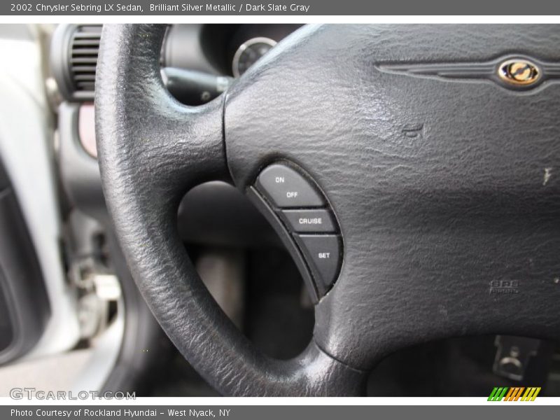 Brilliant Silver Metallic / Dark Slate Gray 2002 Chrysler Sebring LX Sedan