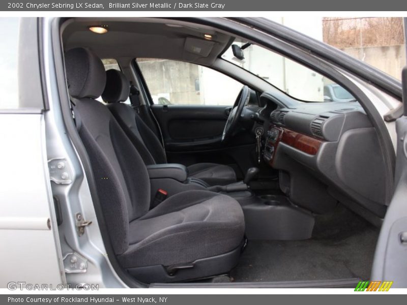 Brilliant Silver Metallic / Dark Slate Gray 2002 Chrysler Sebring LX Sedan