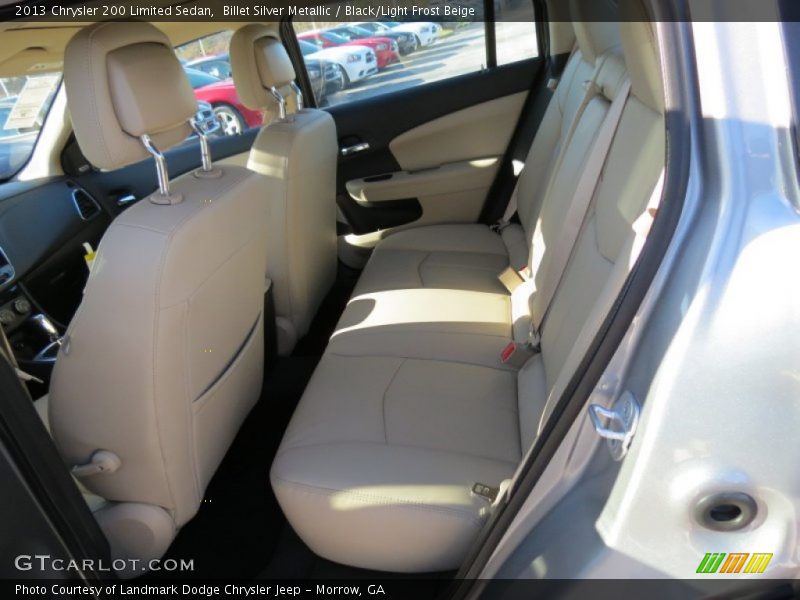 Billet Silver Metallic / Black/Light Frost Beige 2013 Chrysler 200 Limited Sedan