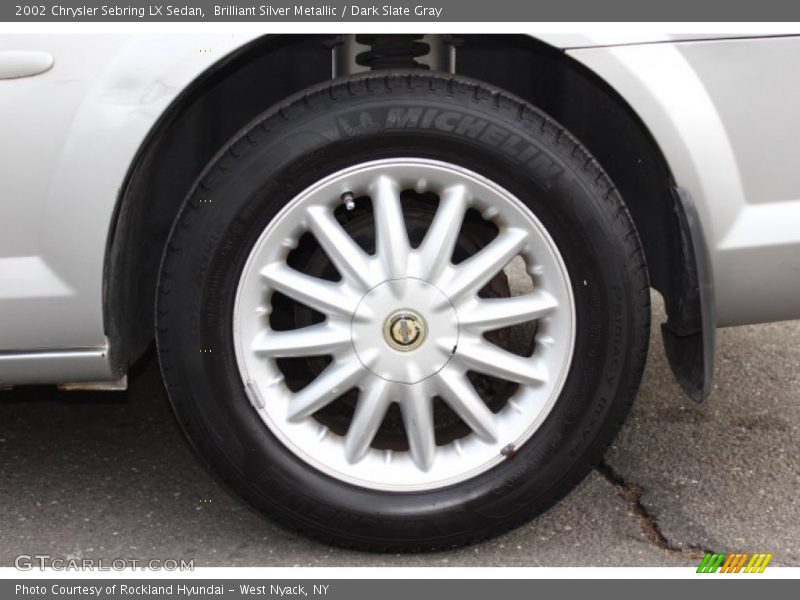 Brilliant Silver Metallic / Dark Slate Gray 2002 Chrysler Sebring LX Sedan