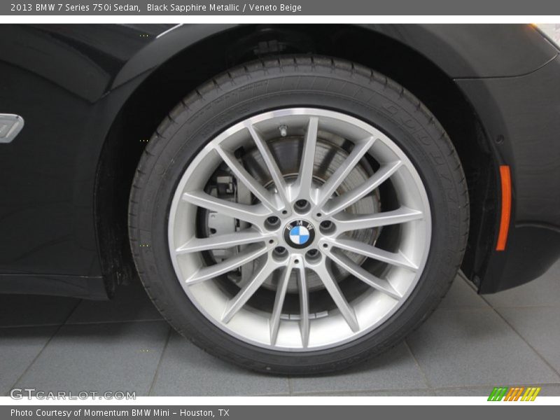 Black Sapphire Metallic / Veneto Beige 2013 BMW 7 Series 750i Sedan