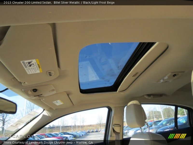 Billet Silver Metallic / Black/Light Frost Beige 2013 Chrysler 200 Limited Sedan