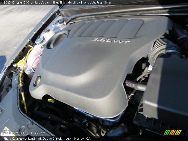 Billet Silver Metallic / Black/Light Frost Beige 2013 Chrysler 200 Limited Sedan