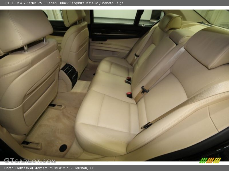 Black Sapphire Metallic / Veneto Beige 2013 BMW 7 Series 750i Sedan