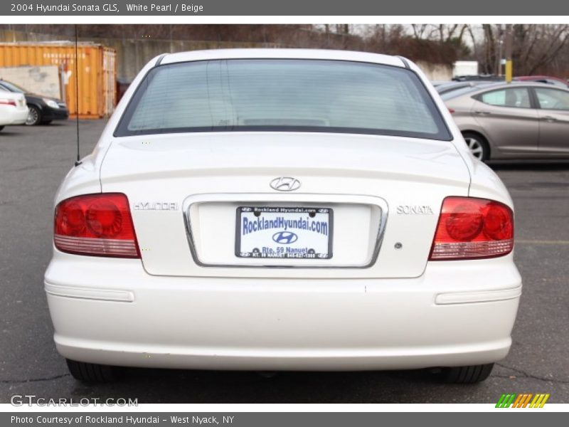 White Pearl / Beige 2004 Hyundai Sonata GLS