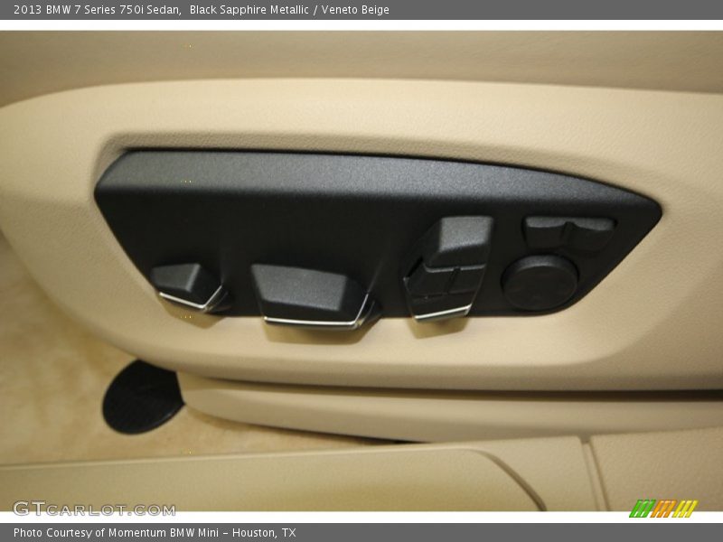 Black Sapphire Metallic / Veneto Beige 2013 BMW 7 Series 750i Sedan