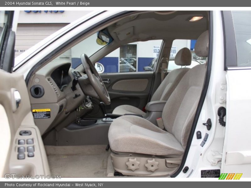 White Pearl / Beige 2004 Hyundai Sonata GLS