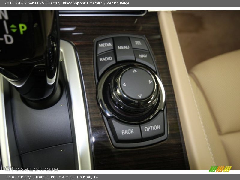 Black Sapphire Metallic / Veneto Beige 2013 BMW 7 Series 750i Sedan