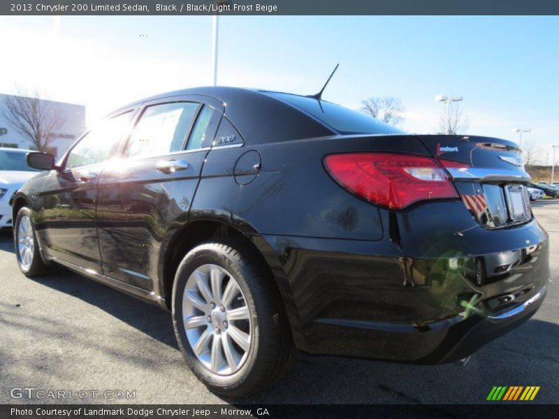 Black / Black/Light Frost Beige 2013 Chrysler 200 Limited Sedan