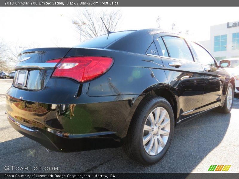Black / Black/Light Frost Beige 2013 Chrysler 200 Limited Sedan
