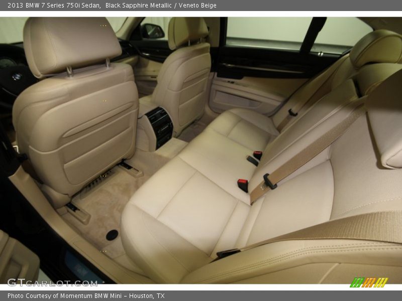 Black Sapphire Metallic / Veneto Beige 2013 BMW 7 Series 750i Sedan