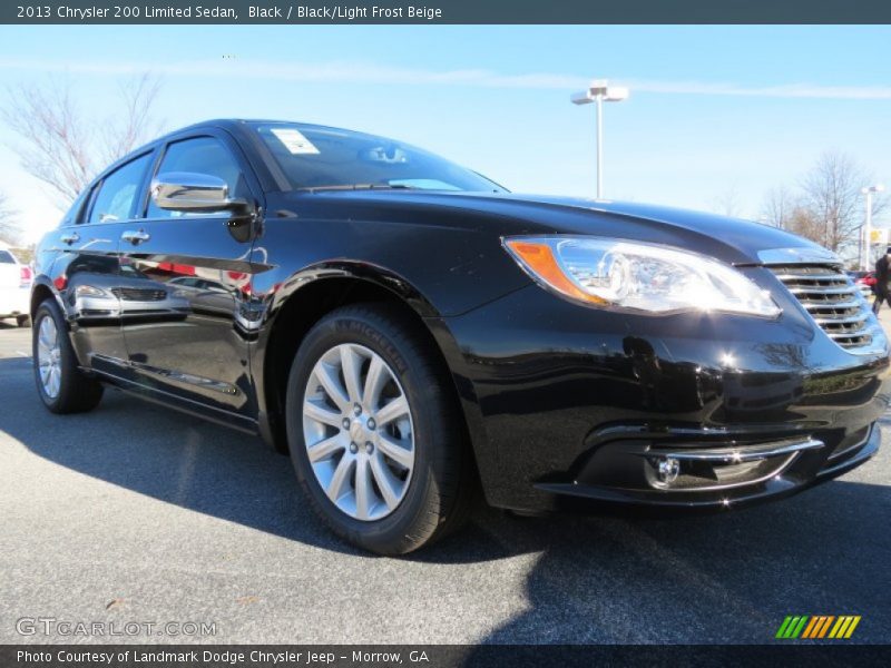 Black / Black/Light Frost Beige 2013 Chrysler 200 Limited Sedan