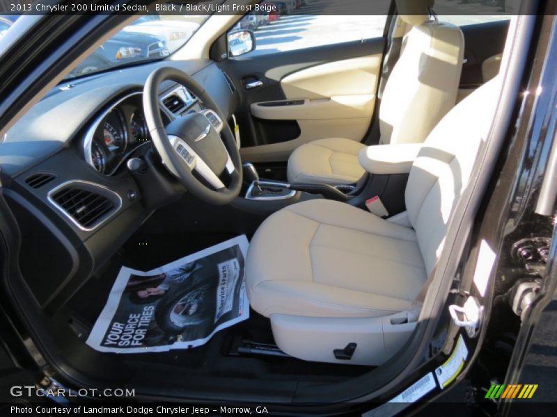 Black / Black/Light Frost Beige 2013 Chrysler 200 Limited Sedan
