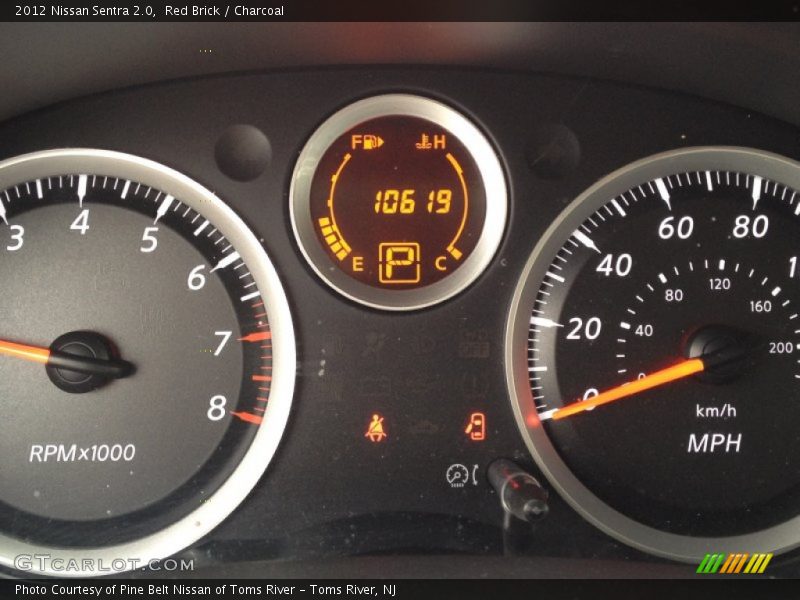 Red Brick / Charcoal 2012 Nissan Sentra 2.0