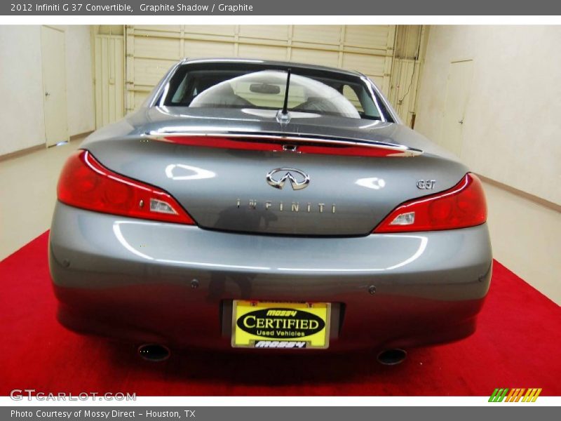Graphite Shadow / Graphite 2012 Infiniti G 37 Convertible